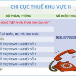 danh bạ hỗ trợ người nộp thuế